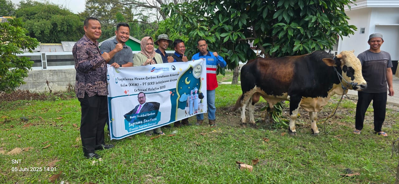 PT SERD Serahkan Hewan Kurban 12 Sapi dan 42 Kambing untuk Tiga Daerah