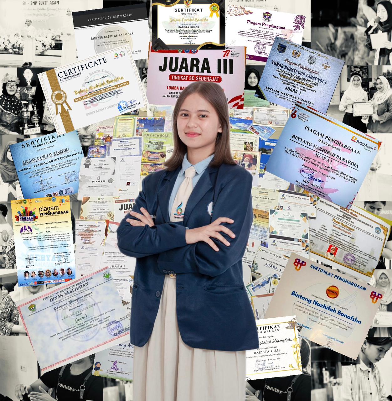 Bintang tak hanya juara puisi, ia juga atlet, barista cilik, aktivis, seniman, dan siswa berprestasi.