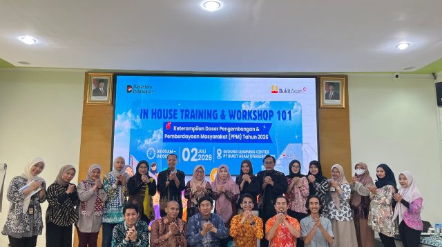 PT Bukit Asam (Persero) Tbk (PTBA), anggota Holding BUMN Pertambangan MIND ID, menggelar In-House Training & Workshop 101: Keterampilan Dasar Program Pengembangan dan Pemberdayaan Masyarakat (PPM) sebagai upaya memperkuat kompetensi insan perusahaan dalam merancang dan mengimplementasikan Program Pemberdayaan Masyarakat (PPM) yang berdampak, terukur, dan berkelanjutan.